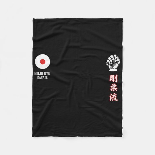 Goju Ryu Karate Fleece Deken (Voorkant)