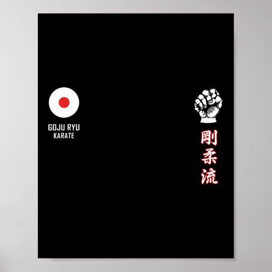 Goju Ryu Karate Poster (Voorkant)