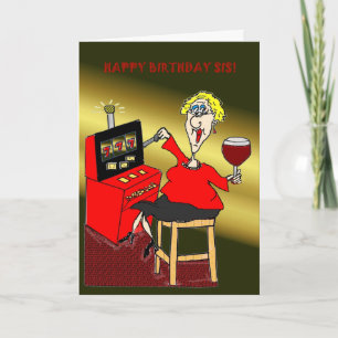 GOKKAST HAPPY BIRTHDAY SIS KAART