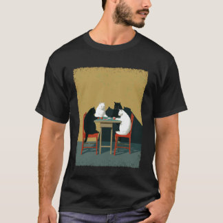 Gokkatten die Poker spelen T-shirt