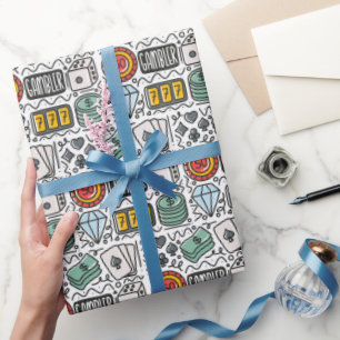 Gokken Inpakpapier, Casino Poker Cadeauverpakking Cadeaupapier
