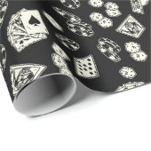 Gokken Poker Straight Flush Kaarten Dice Cadeaupapier (Rol Hoek)