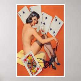 Gokken Print Poker Room Kunst Pin Up Meisje Poster