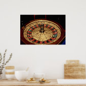 Gokken, roulette poster (Keuken)