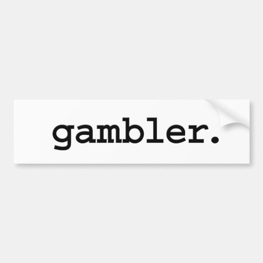 gokker. bumpersticker (Voorkant)