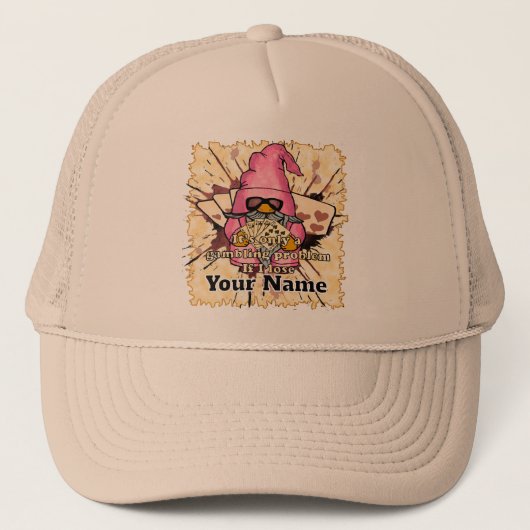 Gokprobleem gnoom trucker pet (Voorkant)