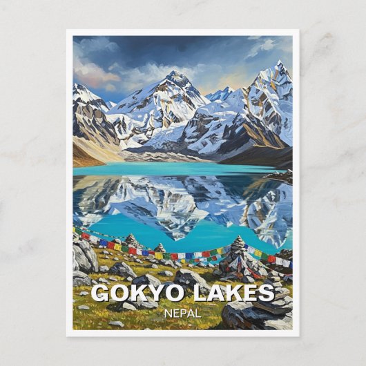 Gokyo Lakes Nepal Briefkaart (Voorkant)