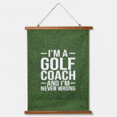 Gol Grappige quotes voor golfer Hangend Wandkleed (Voorkant 3)