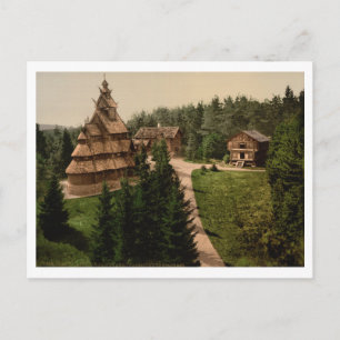 Gol Stave Church, Oslo, Noorwegen Briefkaart