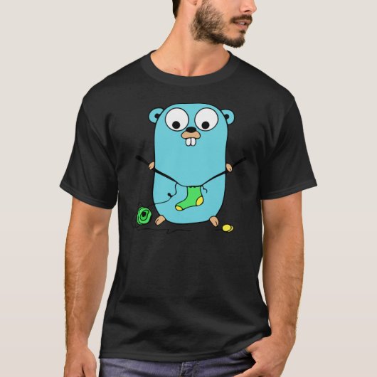 Golang Gopher Go Knitting Classic T-Shirt (Devant)