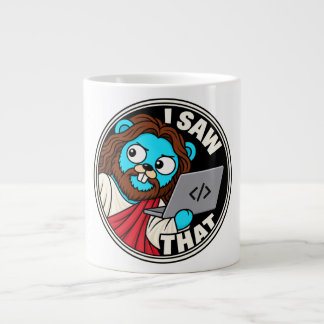 Golang Gopher Jezus meme Extra Grote Beker
