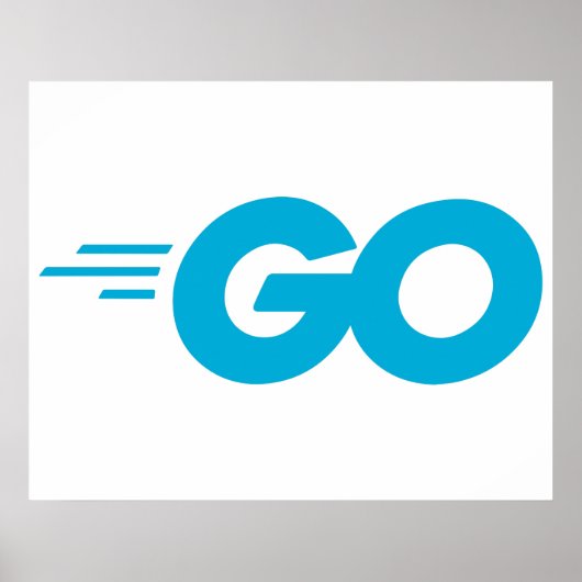 Golang-logo (Go-programmeertaal) Poster (Voorkant)