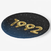 Gold 1992 geboortejaarballonnen in Bord met sterve (Gekanteld)