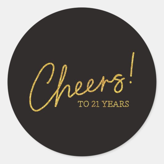 Gold 21e Birthday Envelope zegels (Voorkant)