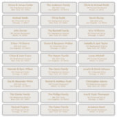 Gold 27 Custom Guest Names Address Wedding Labels (Voorkant)