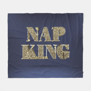 Gold 3D NAP KING Fleece Deken