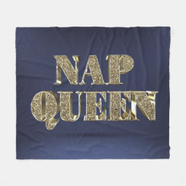 Gold 3D NAP QUEEN Fleece Deken