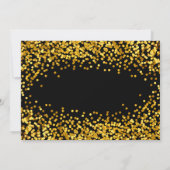 Gold 40 et fabuleux 40e anniversaire Invitations d (Dos)