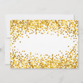 Gold 40 et fabuleux 40e anniversaire Invitations d (Dos)