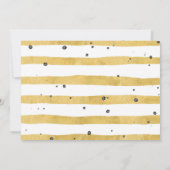 Gold 40 et fabuleux 40e anniversaire Invitations d (Dos)