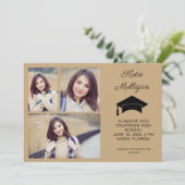 Gold 4 Photo Afstuderen Save Date 2022 Front Back (Staand voorkant)