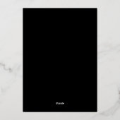 Gold 50 and Fabulous 50th Birthday Foil Invitation (Verso)