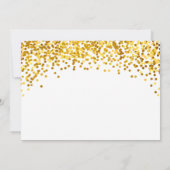 Gold 50 et fabuleux 50e anniversaire Invitations d (Dos)