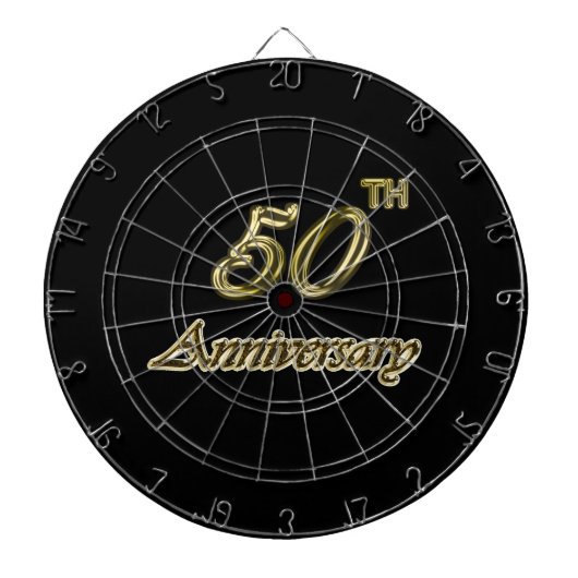 Gold 50e Jubileum Dartbord (Voorkant)