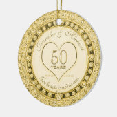 Gold 50e Jubileum Keramisch Ornament (Links)