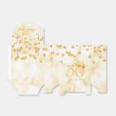 Gold 50e verjaardag Hartelijk dank voor onze moder Bedankdoosjes (Uitgevouwen)