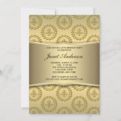 Gold 50e verjaardag kaart (Achterkant)