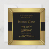 Gold 50e verjaardag kaart (Achterkant)