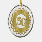 Gold 50th Ornament (Rechts)