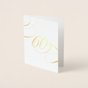 Gold 60 Kalligrafie Milestone Verjaardag Jubileum Folie Kaarten