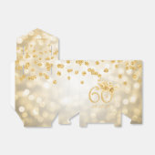Gold 60e verjaardag Hartelijk dank Bedankdoosjes (Uitgevouwen)