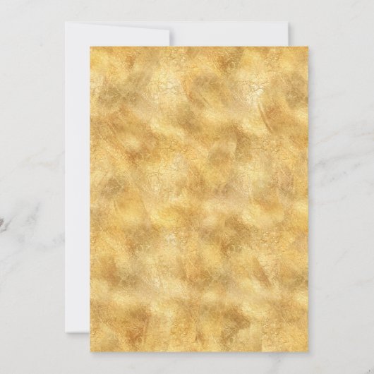 Gold 70e anniversaire Luau Party Invitations (Dos)