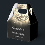 Gold 70th Birthday Party 70's Disco Ball<br><div class="desc">Fêtez votre 70e anniversaire avec notre Gold 70th Birthday Party 70's Disco Ball Ballotin. Ce ballotin saisit l'essence de l'ère de la discothèque, ce qui en fait le choix idéal pour un billard à thème rétro ou tout événement où vous voulez insuffler une touche de 'les années 70 magie. Dans...</div>