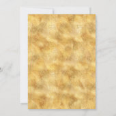 Gold 80e anniversaire Luau Party Invitations (Dos)