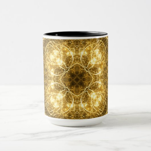 Gold Abstract Fractal Mok (Midden)