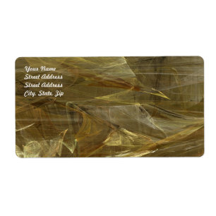 Gold Abstract verzendlabel