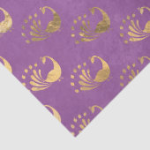 Gold Abstracte packs op lichte Paarse ontkoppeling Tissuepapier (Detail)