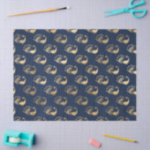 Gold Abstracte pacocks op de ontkoppeling van de m Tissuepapier (Craft)