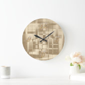 Gold Abstracte wandklok Grote Klok (Huis)