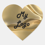 Gold afbeelding logo hart sticker (Voorkant)