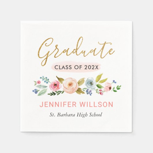 Gold Afstuderen de Waterverf van het Manuscript Fl Servet (Voorkant)