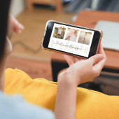 Gold Afstuderen kalligrafie Eenvoudige QR-code Kaart