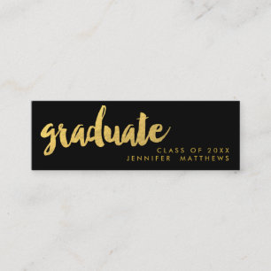 Gold Afstuderen Script Visitekaartje Contactkaartje