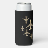 Gold Airplanes Aviation Seltzer Koelbox (Seltzer Achterkant)