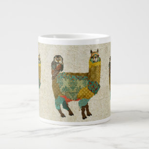 Gold Alpaca en Blauwgroen Mok voor kippen