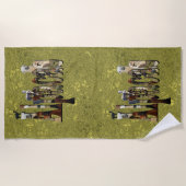 Gold Alpacas Design, Serviette de plage (Devant)